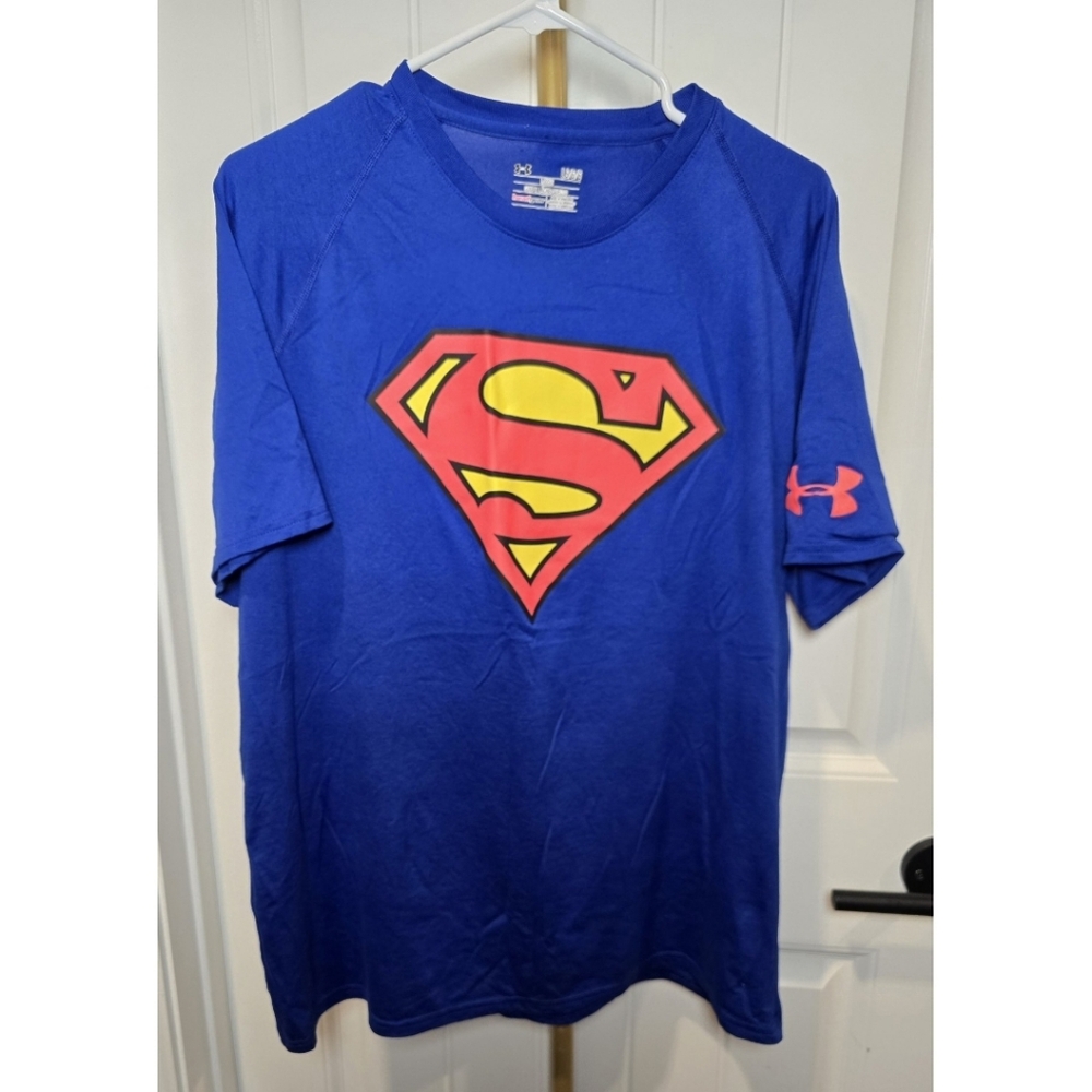 Under Armour Mens Superman Shirt Mens  Heatgear Heat Gear